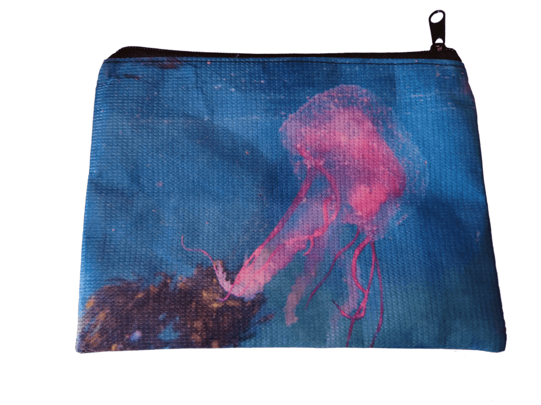 Small Zipper Bag [sublimation print on recycled fabric made from plastic bottles] – THINK PINK JELLY