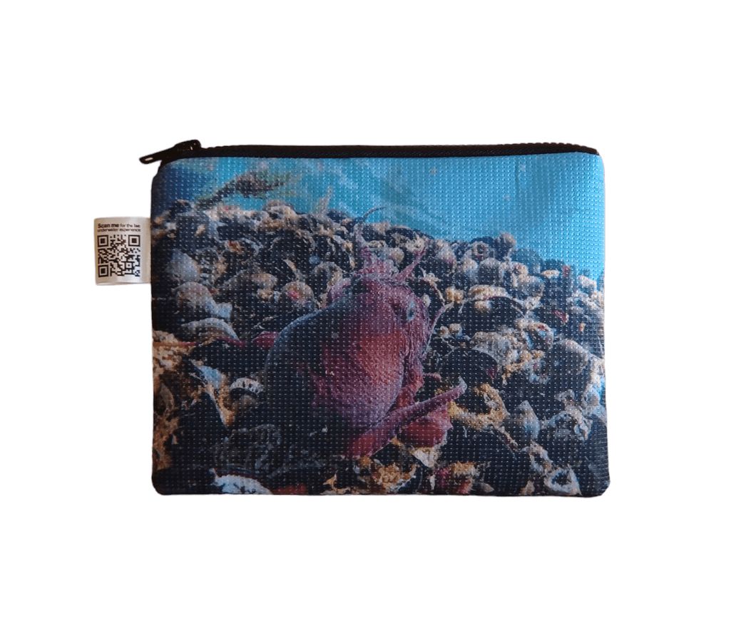 Small Zipper Bag [sublimation print on recycled fabric made from plastic bottles] – NOSY OCTOPUS