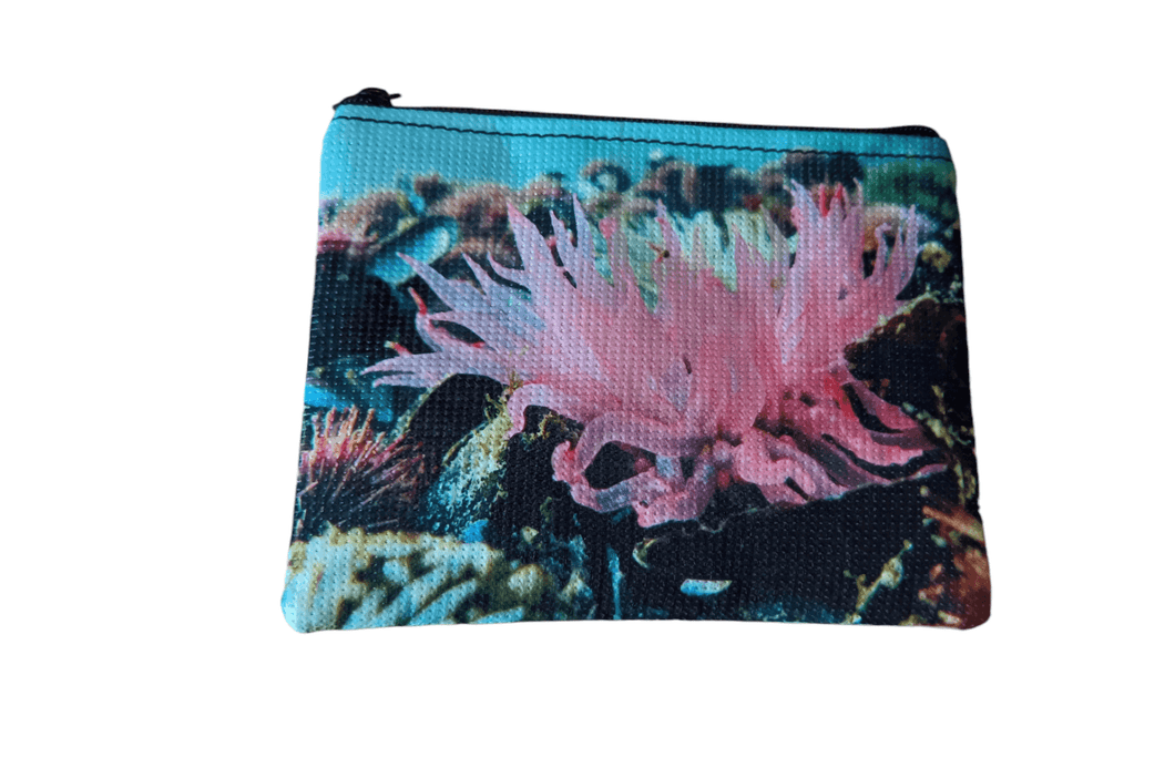 Small Zipper Bag [sublimation print on recycled fabric made from plastic bottles] –BLOSSOM BLOOM