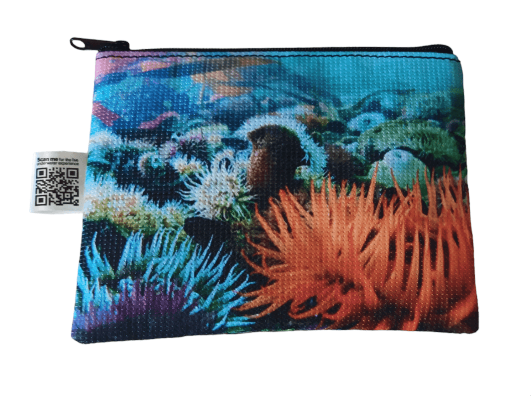 Small Zipper Bag [sublimation print on recycled fabric made from plastic bottles] – BLOOMING ALIVE