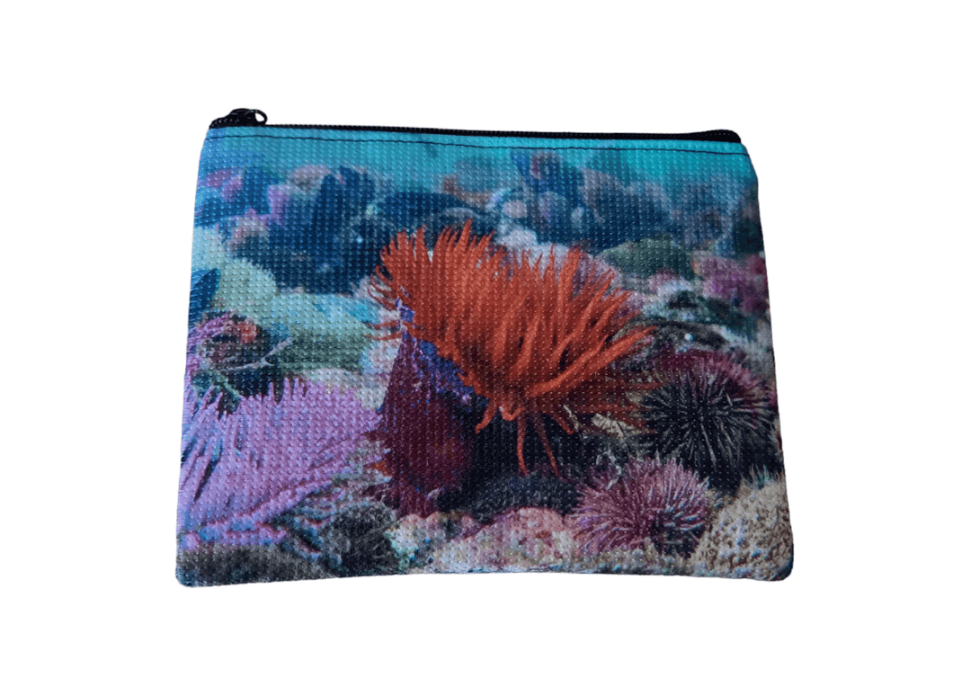 Small Zipper Bag [sublimation print on recycled fabric made from plastic bottles] – OCEAN MOTION BLOOM