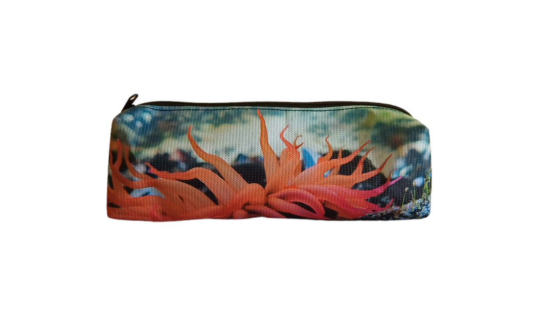 Pencil Zip Bag [sublimation print on recycled fabric made from plastic bottles] –BLUSHIN BRIDE BLOOM