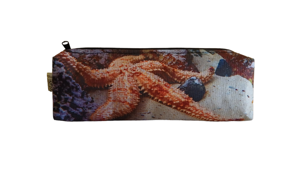 Pencil Zip Bag [sublimation print on recycled fabric made from plastic bottles] – REACHING FOR A STAR