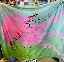 Load image into Gallery viewer, Flannel Fleece Blanket - Pink Jelly Ballerina
