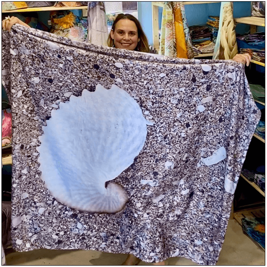Flannel Fleece Blanket - Nautilus & Crystals