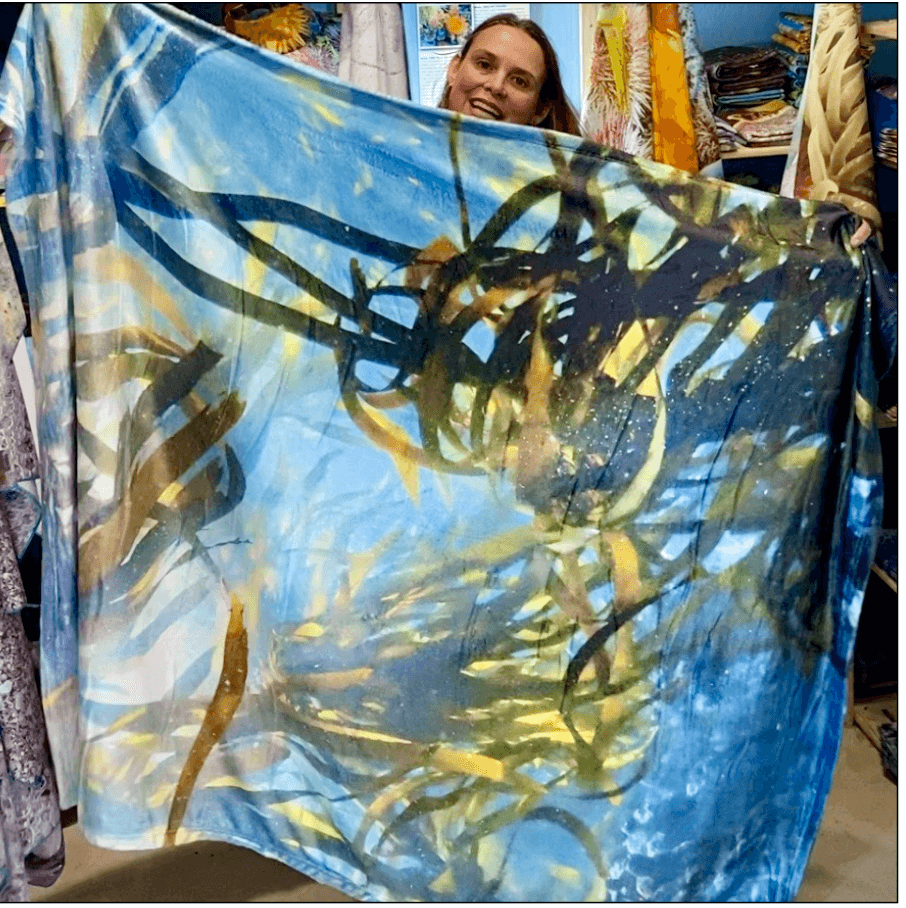 Flannel Fleece Blanket - My Kelp Forest Prayer Room