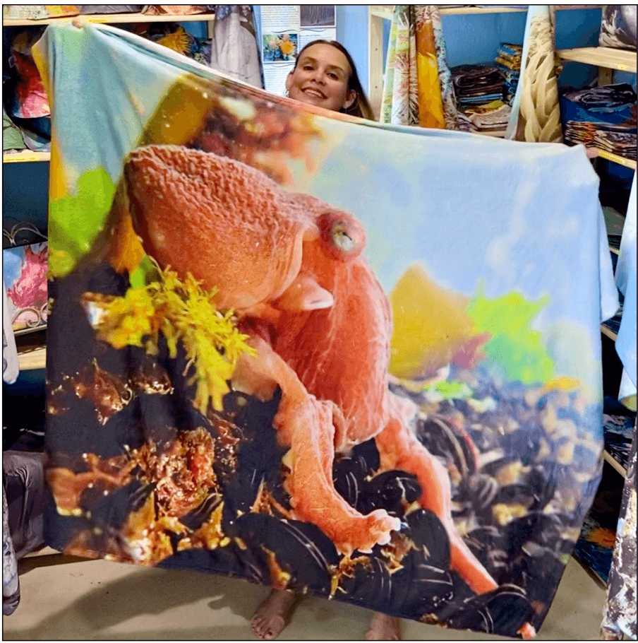 Flannel Fleece Blanket - Dopey Octopus