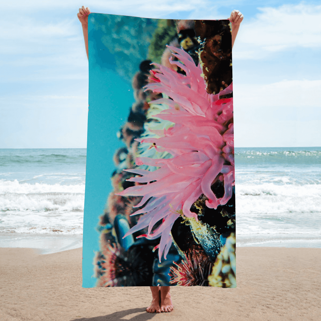 BEACH Towel [highly absorbent micro fibre fabric] - Blossom Bloom