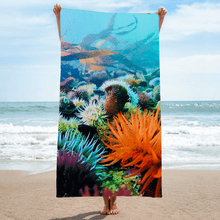 Load image into Gallery viewer, BEACH Towel [highly absorbent micro fibre fabric] - Blooming Active
