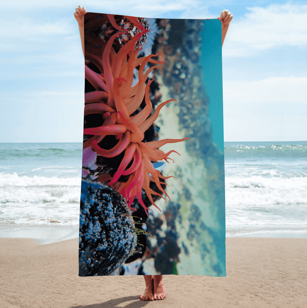 BEACH Towel [highly absorbent micro fibre fabric] - Blushing Bride