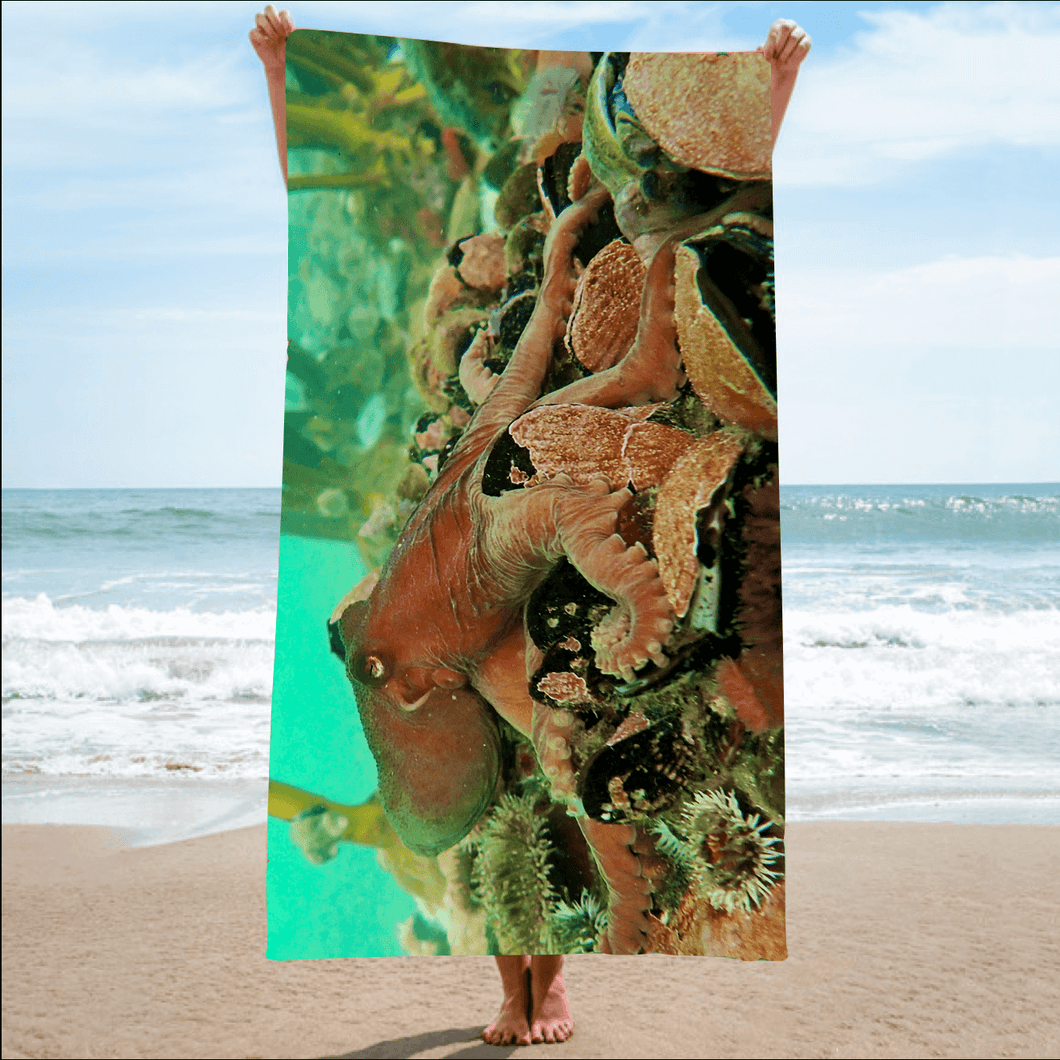 Towel [highly absorbent micro fibre fabric] - MY OCTOPUS FRIEND 1