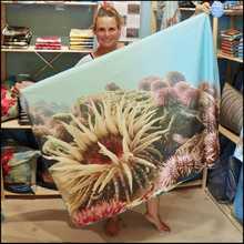 Load image into Gallery viewer, BEACH Towel [highly absorbent micro fibre fabric]  - BLOOMING GOLD
