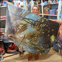 Load image into Gallery viewer, BEACH Towel [highly absorbent micro fibre fabric]  - KELP FOREST
