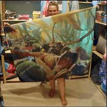 Load image into Gallery viewer, BEACH Towel [highly absorbent micro fibre fabric] - TAKE MY &#39;HAND&#39; OCTOPUS
