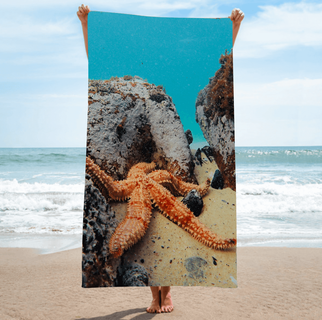 BEACH Towel [highly absorbent micro fibre fabric]  - Reaching For A Star