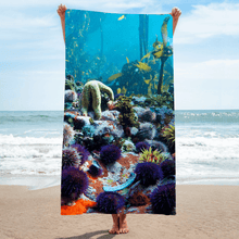 Load image into Gallery viewer, BEACH Towel [highly absorbent micro fibre fabric]  - Rising Star Pholani
